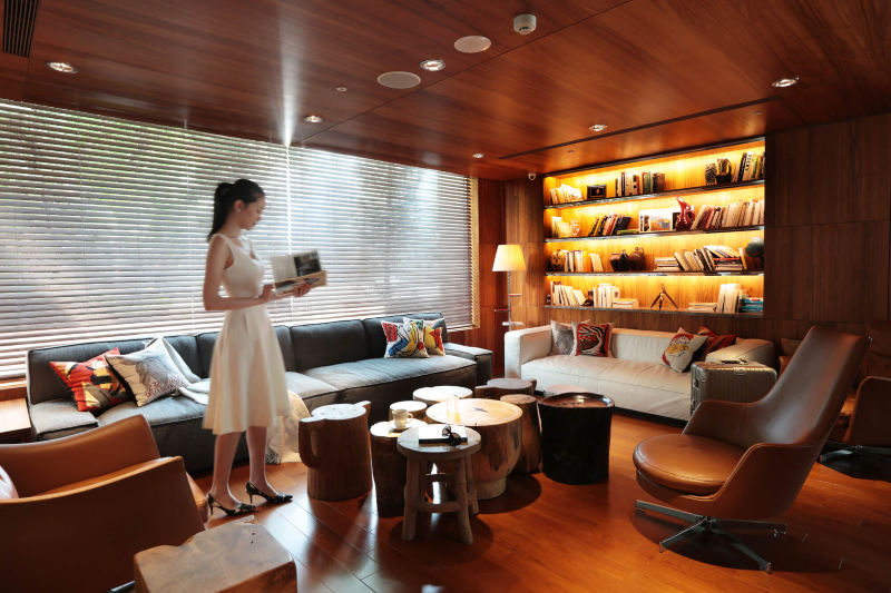 Best Upholstery Projects by Philippe Starck. Living Room at Taipei.