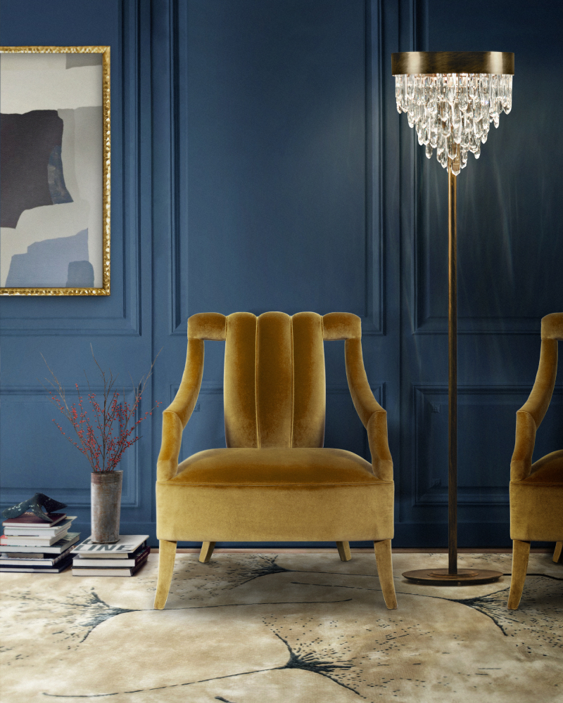 Inspired by the look of velvet yellow chair inspired by 2ID Interiors projects