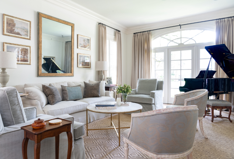 Upholstered Furniture Inspiration by Ginger Barber, living room